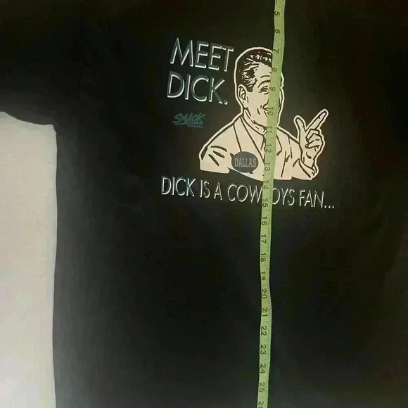 Gildan Men's Large T-Shirt Dick Is A Cowboys Fan Don't Be A Dick Long Sleeve - Picture 7 of 9